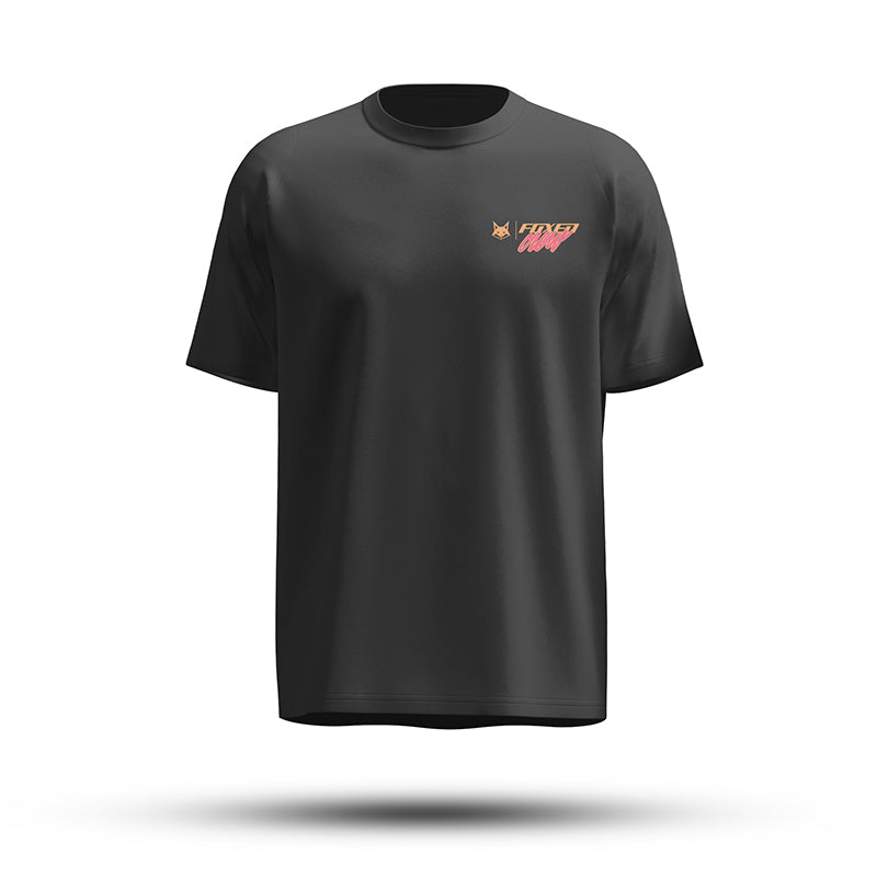 FOXED® CREW OVERSIZE SHIRT BLACK/PEACH