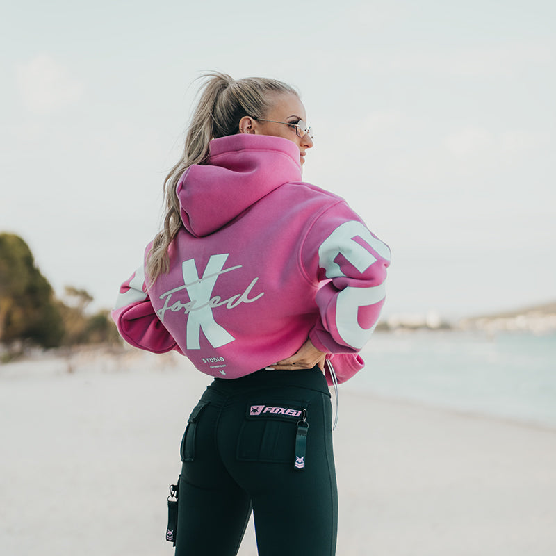 FOXED® STUDIOSTATE HOODIE + CARGO LEGGINGS SET IBIZA PINK