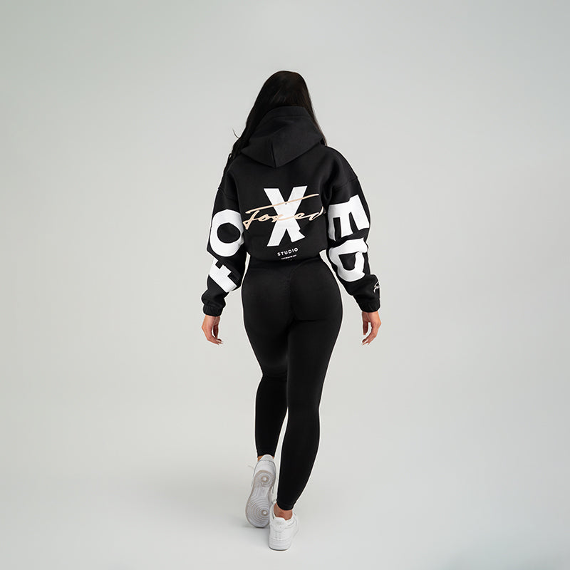 FOXED® STUDIOSTATE HOODIE + NEO LEGGINGS SET BLACK