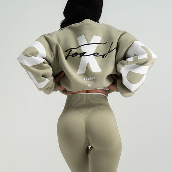 FOXED® STUDIOSTATE SWEATER + NEO LEGGINGS SET MATCHA