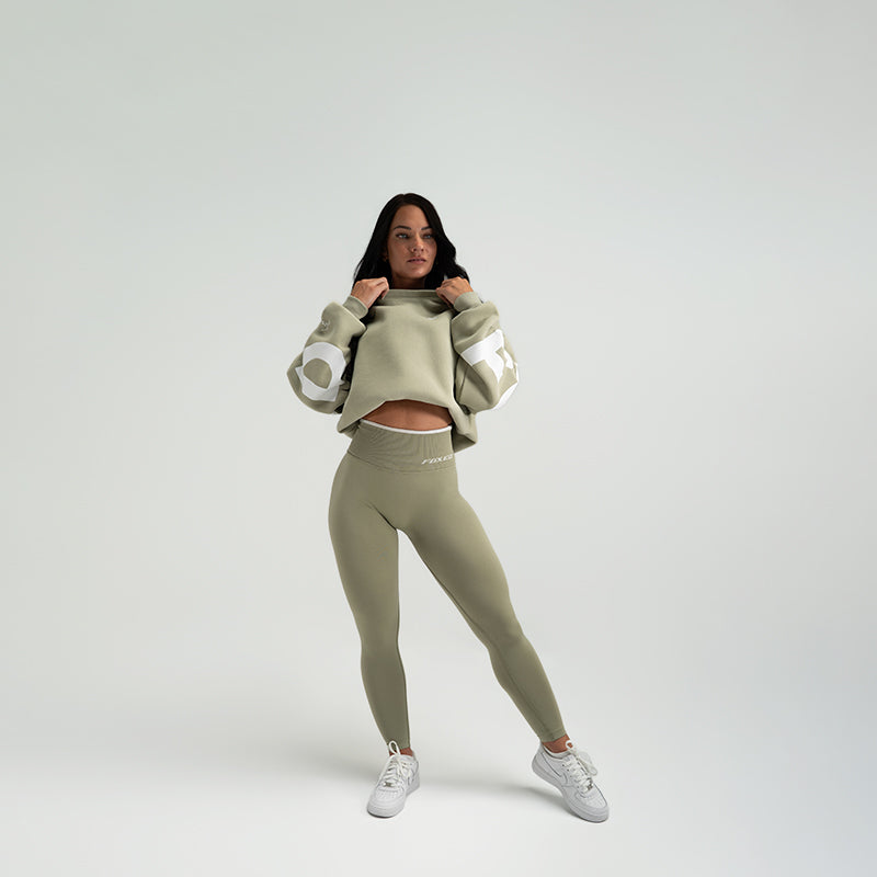 FOXED® STUDIOSTATE SWEATER + NEO LEGGINGS SET MATCHA