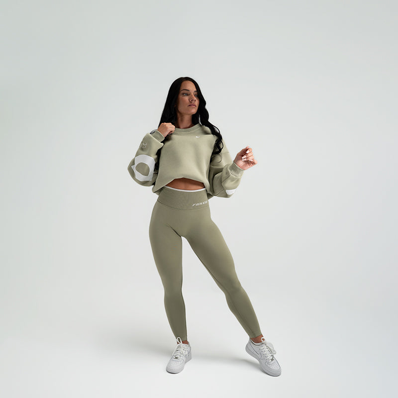 FOXED® STUDIOSTATE SWEATER + NEO LEGGINGS SET MATCHA