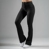 FOXED® HIGH-WAISTED SKINNY BOOTCUT JEANS BLACK