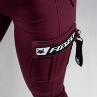 FOXED® CARGO LEGGINGS 3-POCKET SMOKED CHERRY
