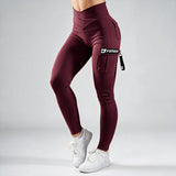FOXED® CARGO LEGGINGS 3-POCKET SMOKED CHERRY