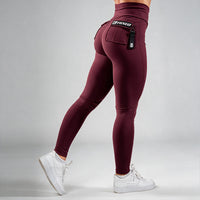 FOXED® CARGO LEGGINGS 3-POCKET SMOKED CHERRY