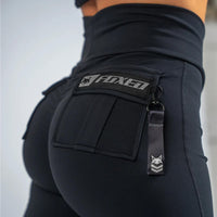FOXED® CARGO LEGGINGS 3-POCKET GLITTER GREY