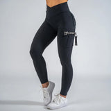 FOXED® CARGO LEGGINGS 3-POCKET GLITTER GREY