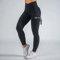 FOXED® CARGO LEGGINGS 3-POCKET GLITTER GREY