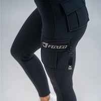 FOXED® CARGO LEGGINGS 3-POCKET GLITTER GREY