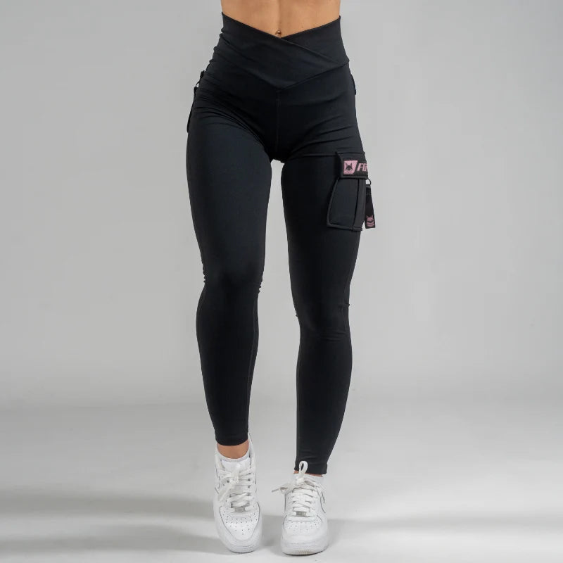 FOXED® CARGO LEGGINGS 3-POCKET ROSE