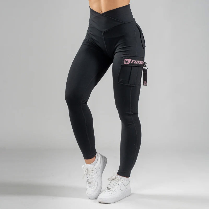 FOXED® CARGO LEGGINGS 3-POCKET ROSE