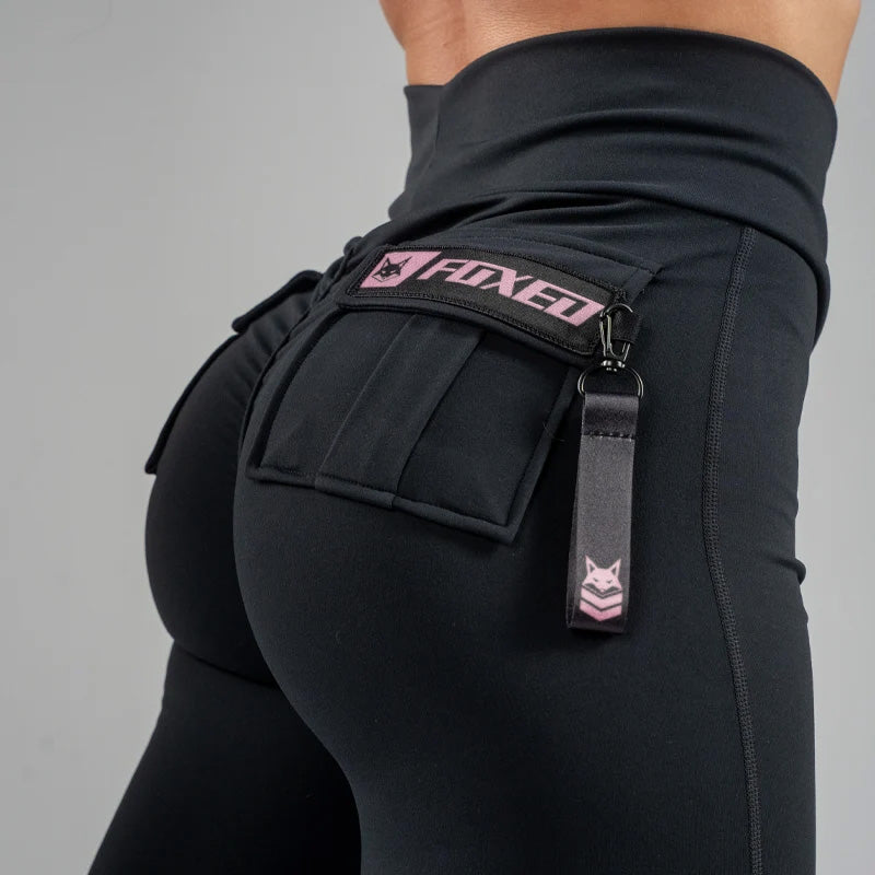 FOXED® CARGO LEGGINGS 3-POCKET ROSE