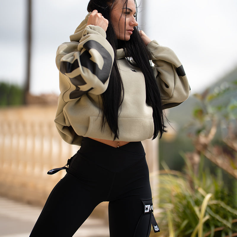 FOXED® STUDIOSTATE HOODIE + CARGO LEGGINGS SET MATCHA WHITE