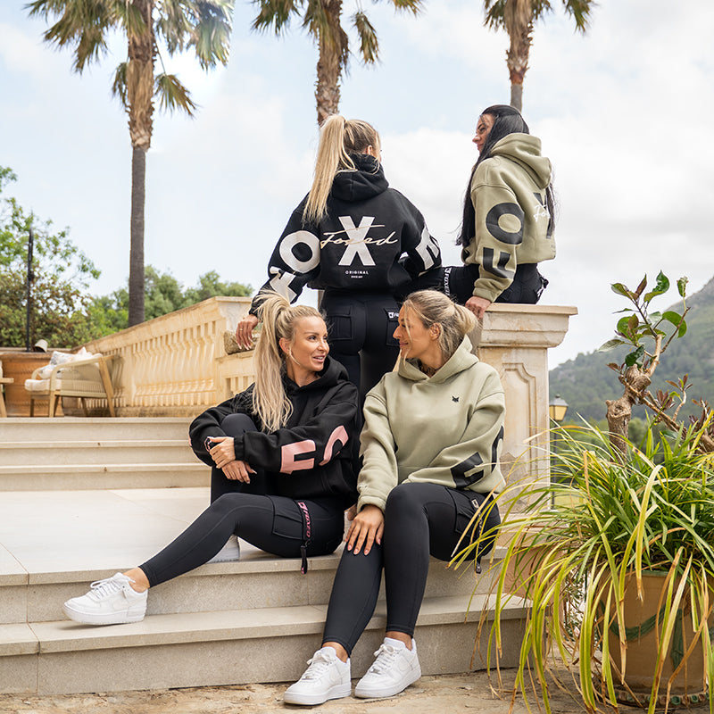 FOXED® STUDIOSTATE HOODIE + CARGO LEGGINGS SET MATCHA WHITE