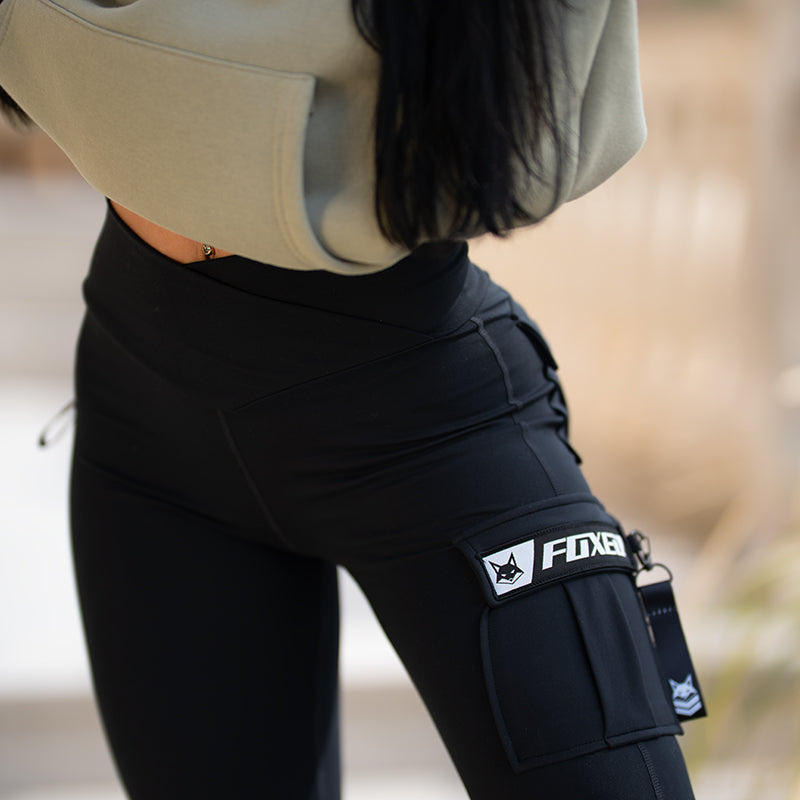 FOXED® STUDIOSTATE HOODIE + CARGO LEGGINGS SET MATCHA WHITE