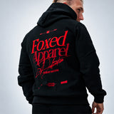 FOXED® DEDICATION PREMIUM UNISEX HOODIE BLACK/RED 