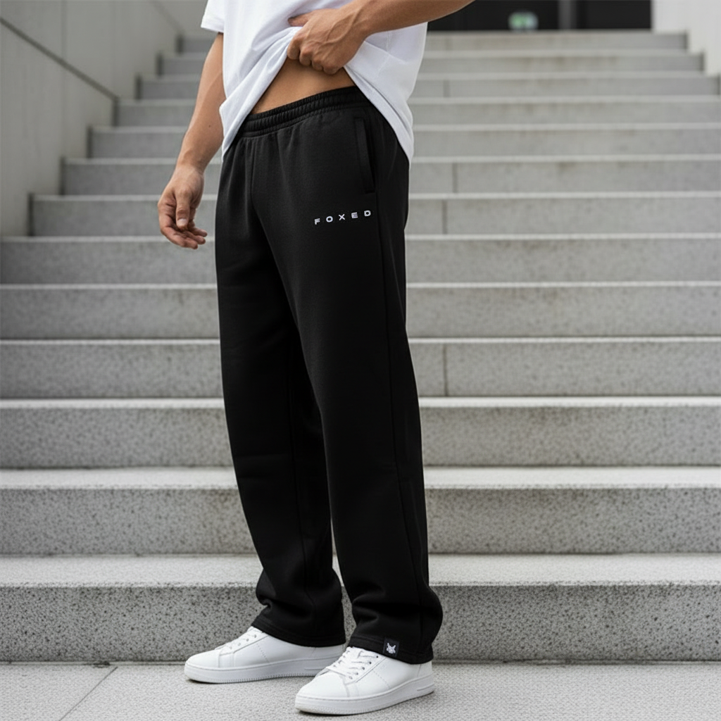 FOXED® SWEAT JOGGER PANTS BLACK