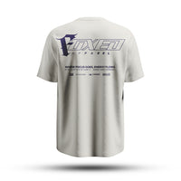 FOXED® "FOCUS" UNISEX LONG SHIRT OFFWHITE/NAVY