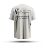 FOXED® "FOCUS" UNISEX LONG SHIRT OFFWHITE/NAVY