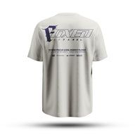 FOXED® "FOCUS" UNISEX LONG SHIRT OFFWHITE/NAVY