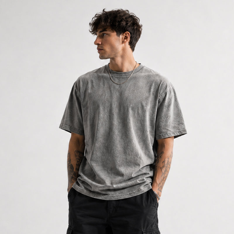 FOXED® BASIC OVERSIZE SHIRT STONEWASHED GREY