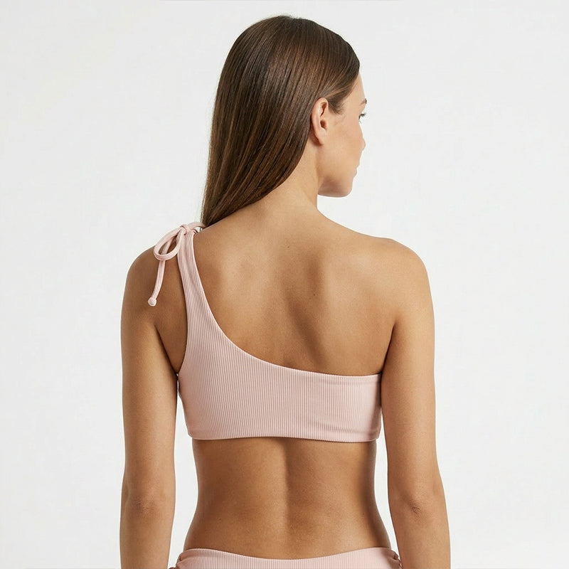 FOXED® BIKINI TOP ONE SHOULDER BLUSH
