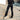FOXED® HIGH-WAISTED SKINNY BOOTCUT JEANS BLACK
