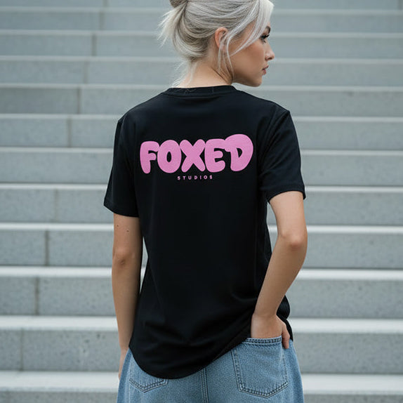 FOXED® BUBBLE UNISEX LONG SHIRT BLACK