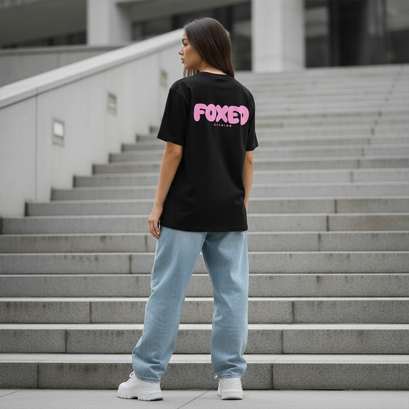 FOXED® BUBBLE UNISEX REGULAR SHIRT BLACK