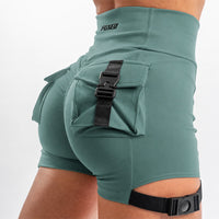 FOXED® CARGO SHORTS BACK POCKET PETROL GREEN