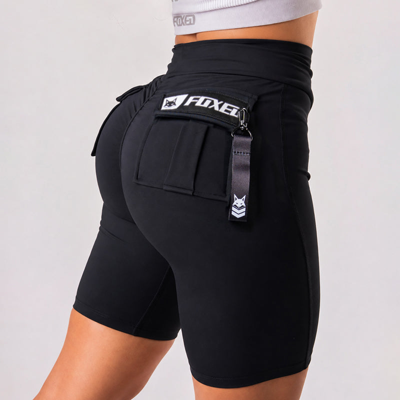 FOXED® CARGO BIKER SHORTS 3-POCKET WHITE
