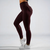 FOXED® CARGO LEGGINGS 2-POCKET BERRY