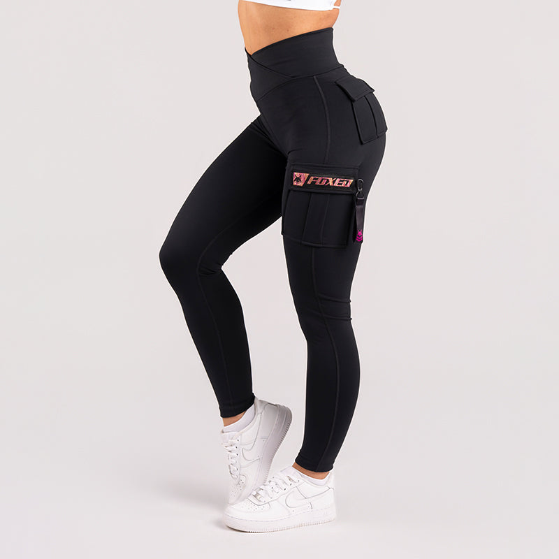 FOXED® CARGO LEGGINGS 3-POCKET GLITTER SUNSET