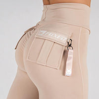 FOXED® CARGO 3-POCKET LEGGINGS MUSHROOM