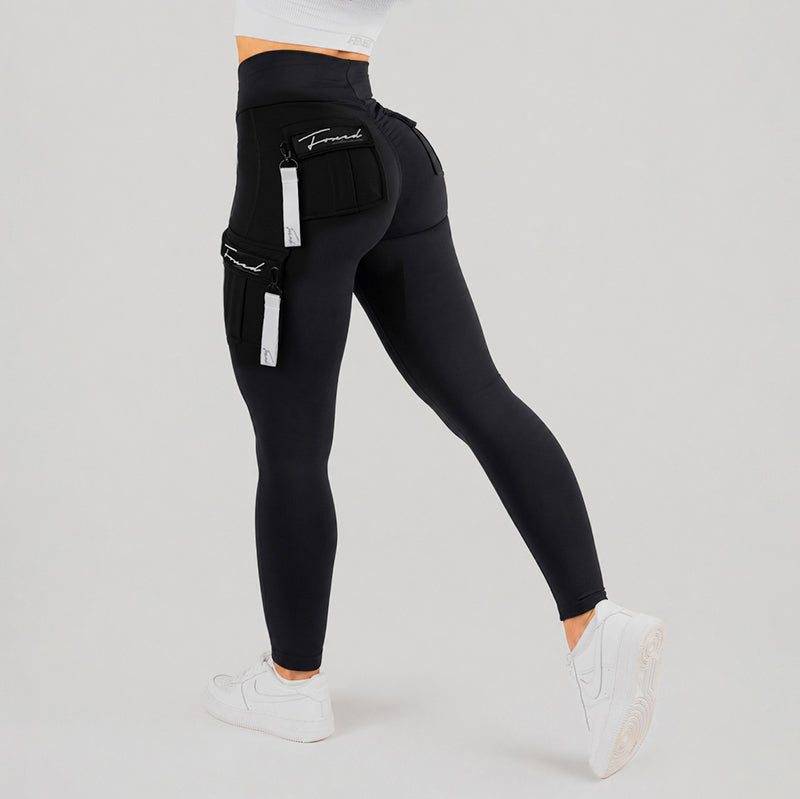 FOXED® CARGO LEGGINGS 3-POCKET RAZZLE DAZZLE WHITE