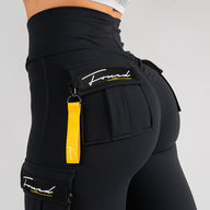 FOXED® CARGO LEGGINGS 3-POCKET RAZZLE DAZZLE YELLOW