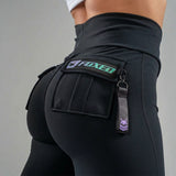 FOXED® CARGO LEGGINGS 3-POCKET GLITTER MERMAID