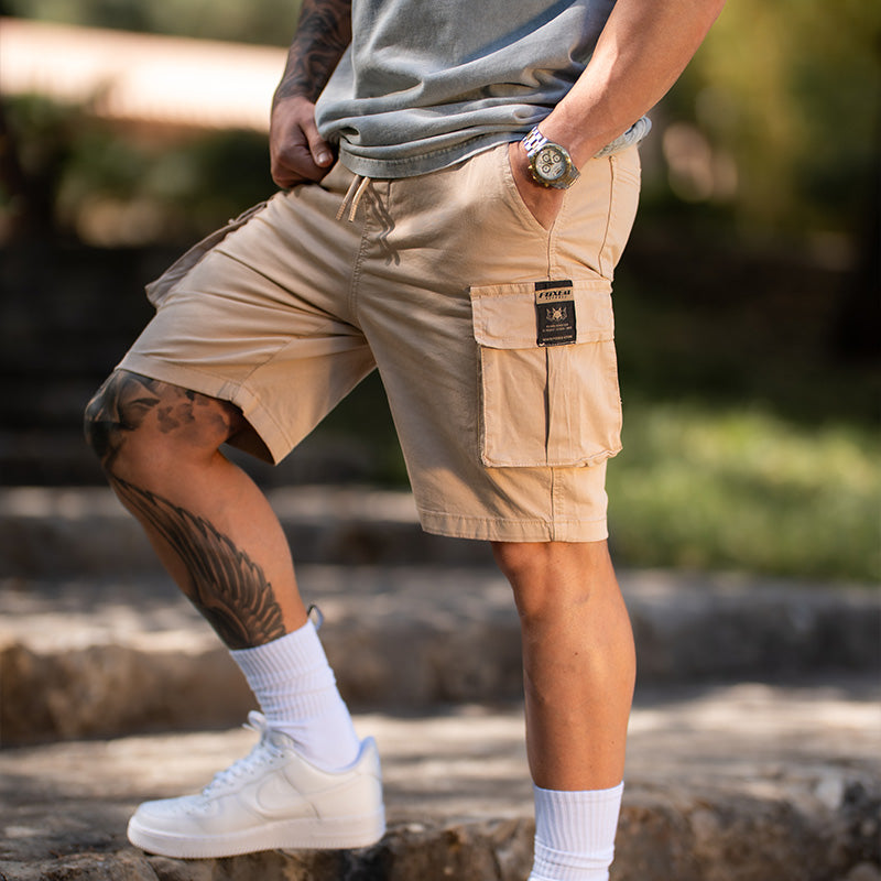 FOXED® CARGO SHORTS MEN SAND (NEW FIT)