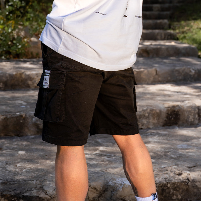 FOXED® CARGO SHORTS MEN BLACK (NEW FIT)