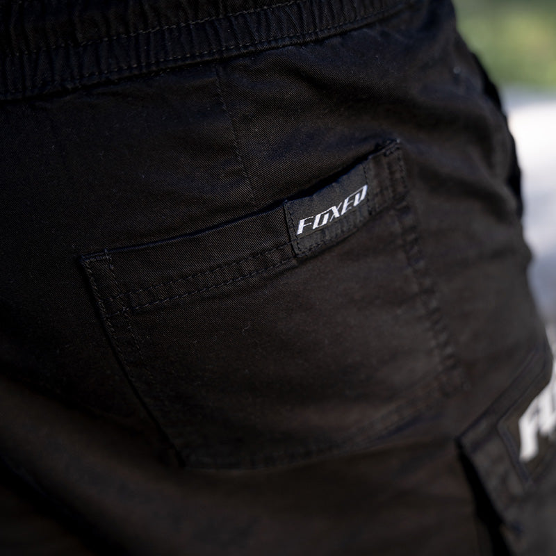 FOXED® CARGO SHORTS MEN BLACK (NEW FIT)