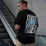 FOXED® CREW OVERSIZE SHIRT BLACK/BABYBLUE