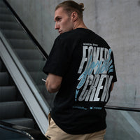 FOXED® CREW OVERSIZE SHIRT BLACK/BABYBLUE