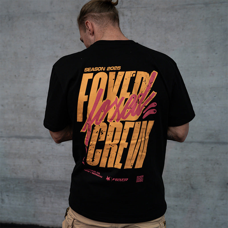 FOXED® CREW OVERSIZE SHIRT BLACK/PEACH