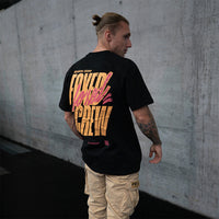 FOXED® CREW OVERSIZE SHIRT BLACK/PEACH