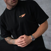 FOXED® CREW OVERSIZE SHIRT BLACK/PEACH