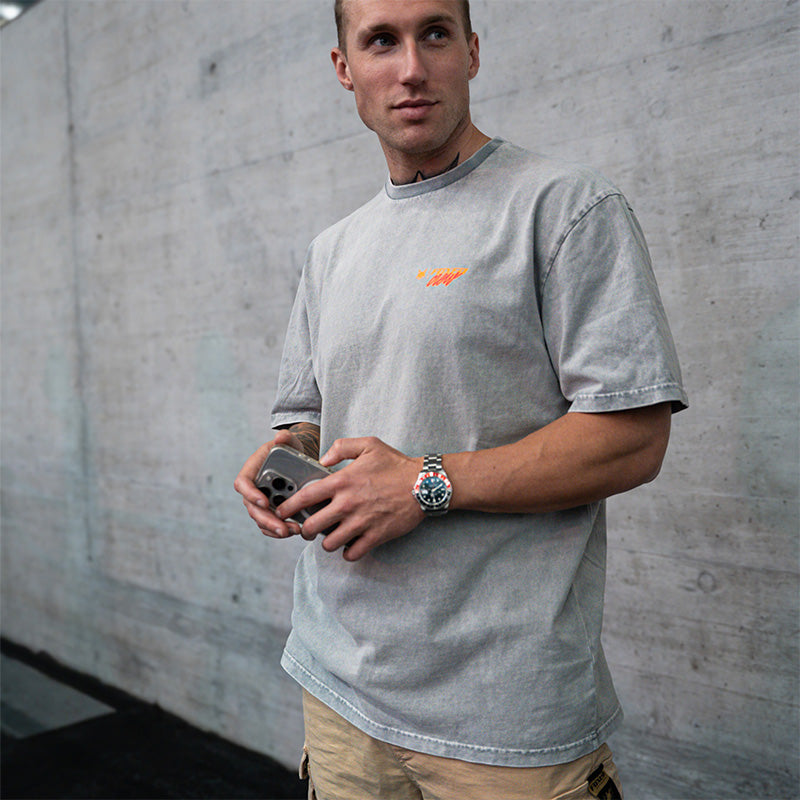 FOXED® CREW OVERSIZE SHIRT STONEWASHED/PEACH