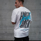 FOXED® CREW OVERSIZE SHIRT WHITE/BABYBLUE