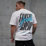 FOXED® CREW OVERSIZE SHIRT WHITE/BABYBLUE