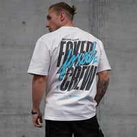 FOXED® CREW OVERSIZE SHIRT WHITE/BABYBLUE
